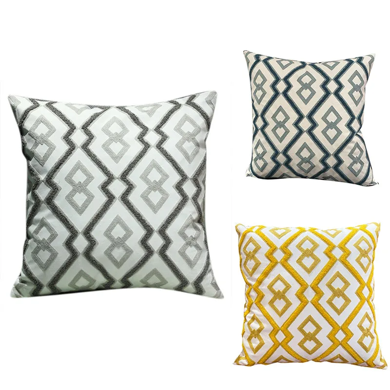 Cushion Cover Cute Geometric Embroidery Pillow Case With For Sofa Bed Simple Home Decorative 45X45CM
Cushion Cover Cute Geometric Embroidery Pillow Case With For Sofa Bed Simple Home Decorative 45X45CM