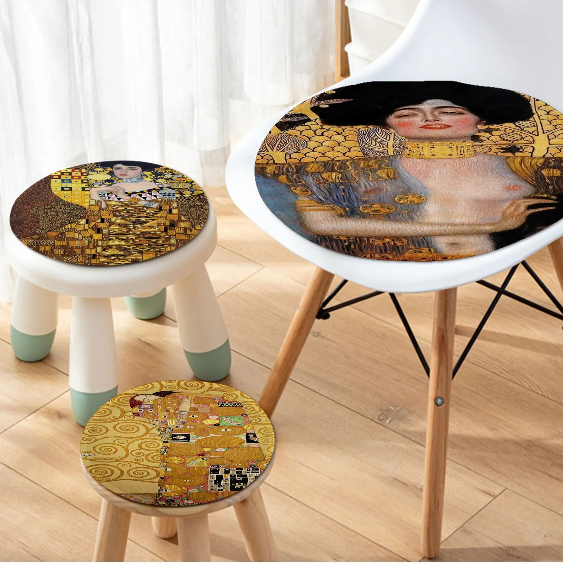 Famous Painting By Gustav Klimt Four Seasons Chair Mat Soft Pad Seat Cushion For Dining Patio Home Office Indoor Outdoor Sofa
Famous Painting By Gustav Klimt Four Seasons Chair Mat Soft Pad Seat Cushion For Dining Patio Home Office Indoor Outdoor Sofa