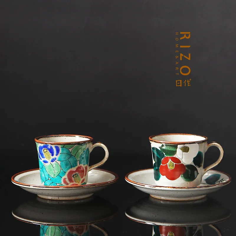 Japan Imported Kutani Ceramic Coffee Set Meishan Kiln Painted Pattern Couple Cups
Japan Imported Kutani Ceramic Coffee Set Meishan Kiln Painted Pattern Couple Cups