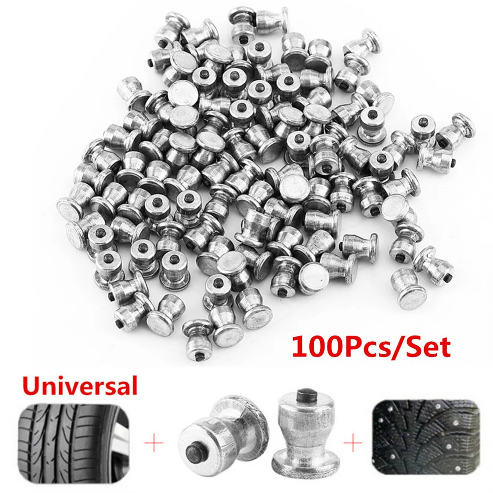 100pcs Car Tire Stud Screws Anti-skid Screw Nail 11mm Tire Snow Chains Spikes Studs For Vehicles Off-Road Wheel Tyres
100pcs Car Tire Stud Screws Anti-skid Screw Nail 11mm Tire Snow Chains Spikes Studs For Vehicles Off-Road Wheel Tyres