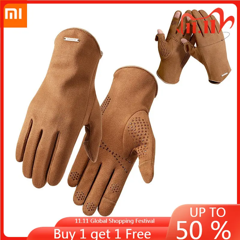 Xiaomi Winter Suede Gloves Men's Keep Warm Windproof Driving Guantes Touch Screen Thick Cashmere Anti Slip Outdoor Male Gloves
Xiaomi Winter Suede Gloves Men's Keep Warm Windproof Driving Guantes Touch Screen Thick Cashmere Anti Slip Outdoor Male Gloves