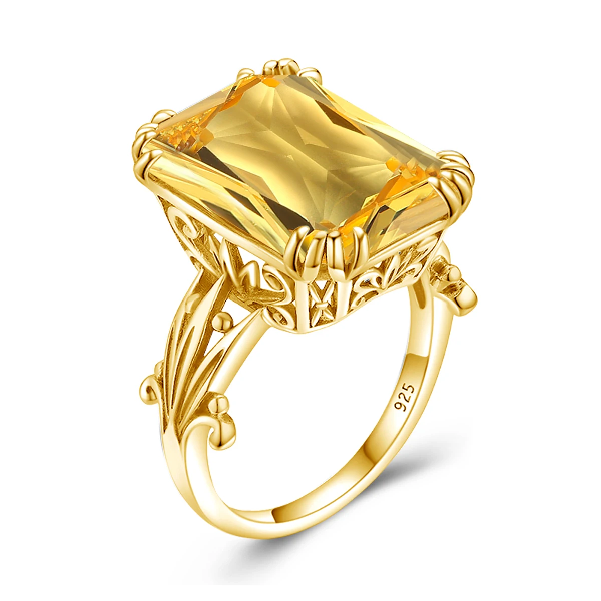 Vintage Trendy 18k Gold Plated Rectangle Stone Citrine Women Ring Party Anniversary Fine Jewelry Accessories 925 Silver Ring
Vintage Trendy 18k Gold Plated Rectangle Stone Citrine Women Ring Party Anniversary Fine Jewelry Accessories 925 Silver Ring