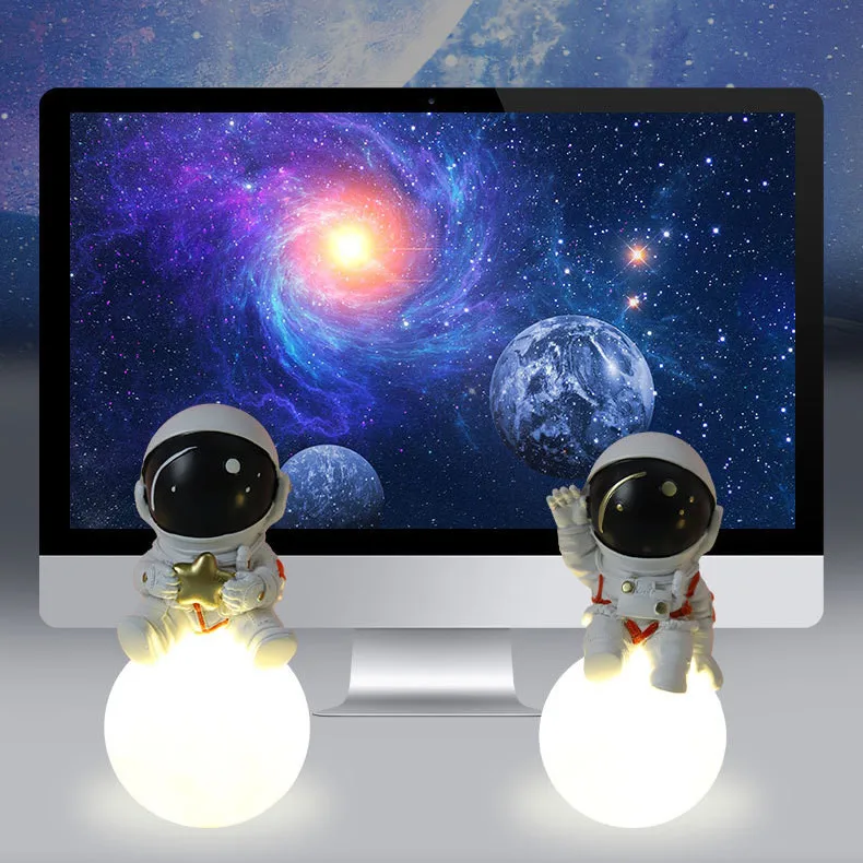 LED Moon Astronaut Night Light Decor Sculpture Ornament Gift Resin Space Man Room Office Desktop Statue Artwork Home Decoration
LED Moon Astronaut Night Light Decor Sculpture Ornament Gift Resin Space Man Room Office Desktop Statue Artwork Home Decoration