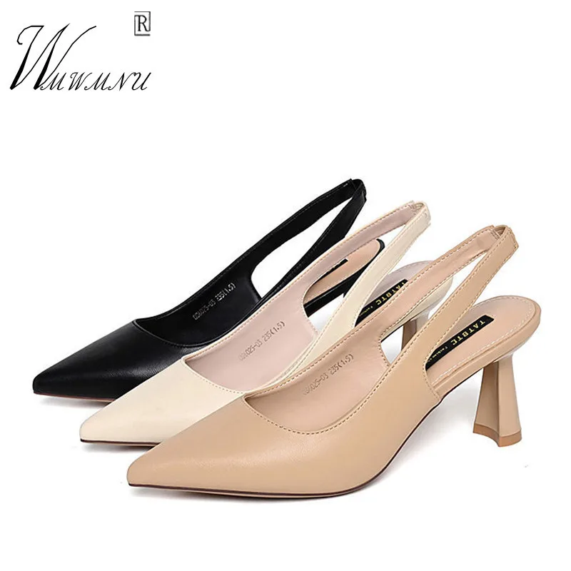 Pointed Women High Heels Vintage Non-Slip Hollow Slingbacks Women Sandals Elegant Slip-On Comfort Light Designer Office Shoes
Pointed Women High Heels Vintage Non-Slip Hollow Slingbacks Women Sandals Elegant Slip-On Comfort Light Designer Office Shoes