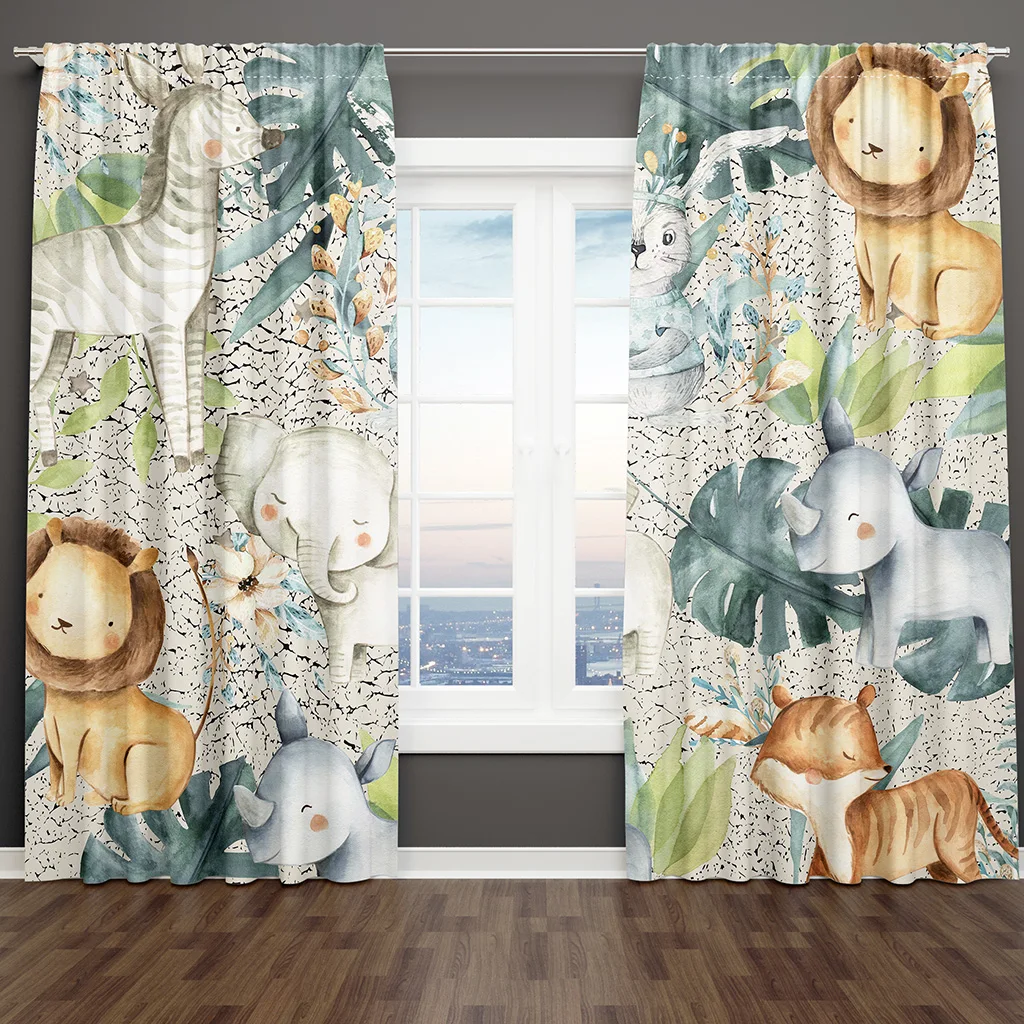 Girl Cartoon Cute Zoo Lovely Kids Funny Children Free Shipping 2 Pieces Thin Window Drape Curtain for Living Room Bedroom Decor
Girl Cartoon Cute Zoo Lovely Kids Funny Children Free Shipping 2 Pieces Thin Window Drape Curtain for Living Room Bedroom Decor