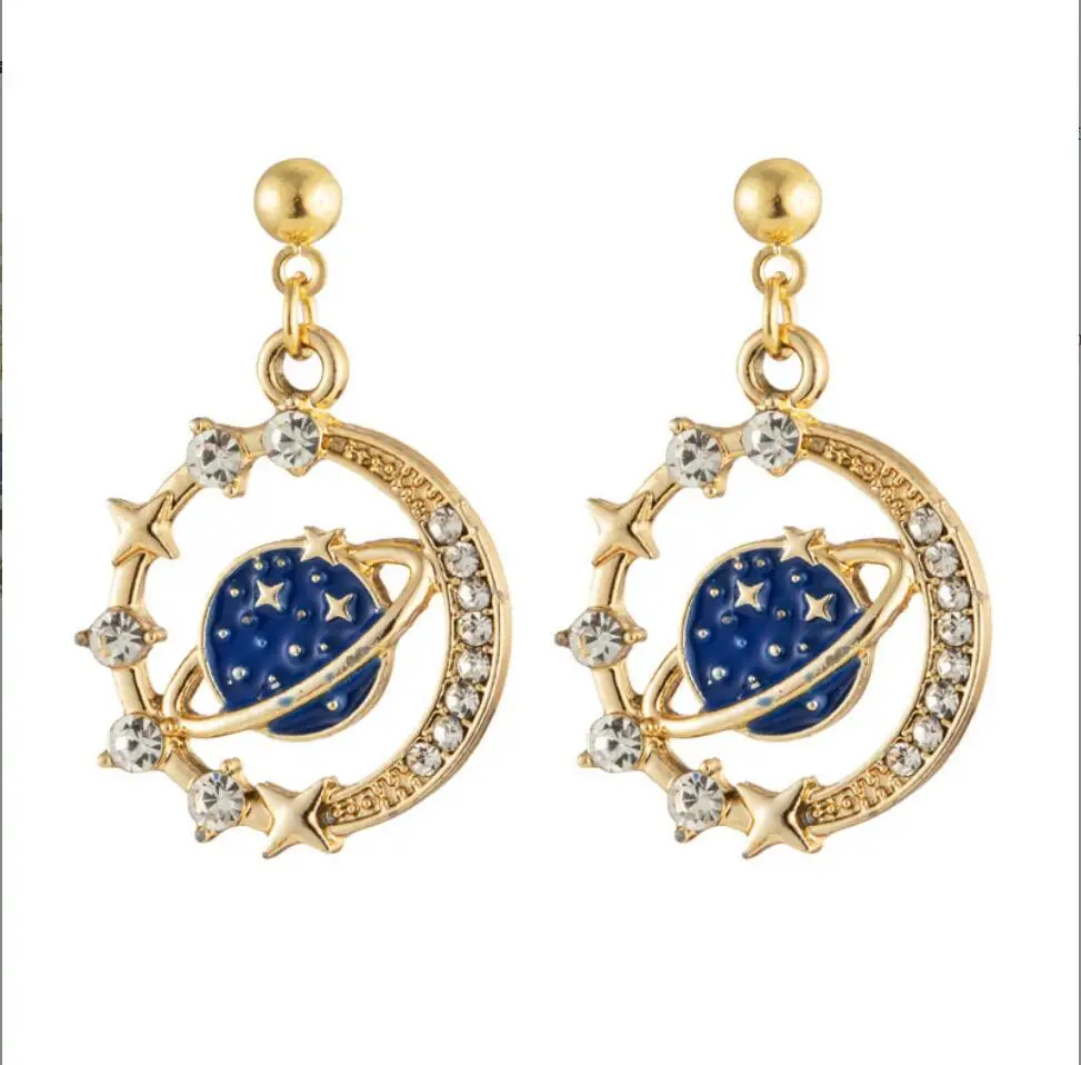 1pair Star Planet Earrings for Women Girl Punk Crystal Earrings Engagement Exquisite Jewelry Gifts F1618
1pair Star Planet Earrings for Women Girl Punk Crystal Earrings Engagement Exquisite Jewelry Gifts F1618