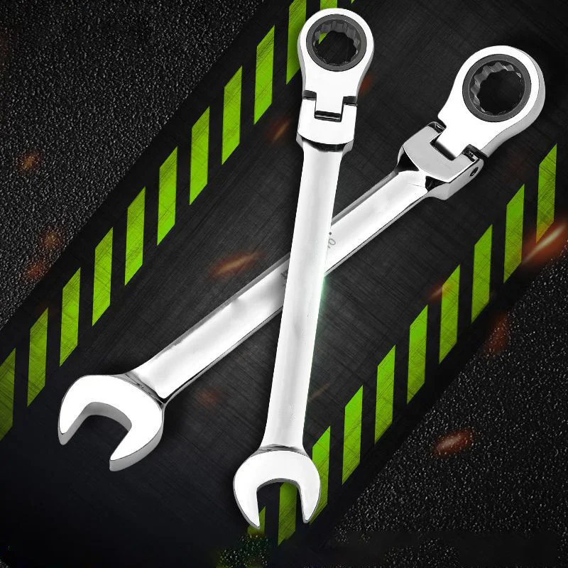 Combination Ratchet Wrench, with Flexible Head, Dual-purpose Ratchet Tool, Ratchet Combination Set. Car Hand Tools
Combination Ratchet Wrench, with Flexible Head, Dual-purpose Ratchet Tool, Ratchet Combination Set. Car Hand Tools