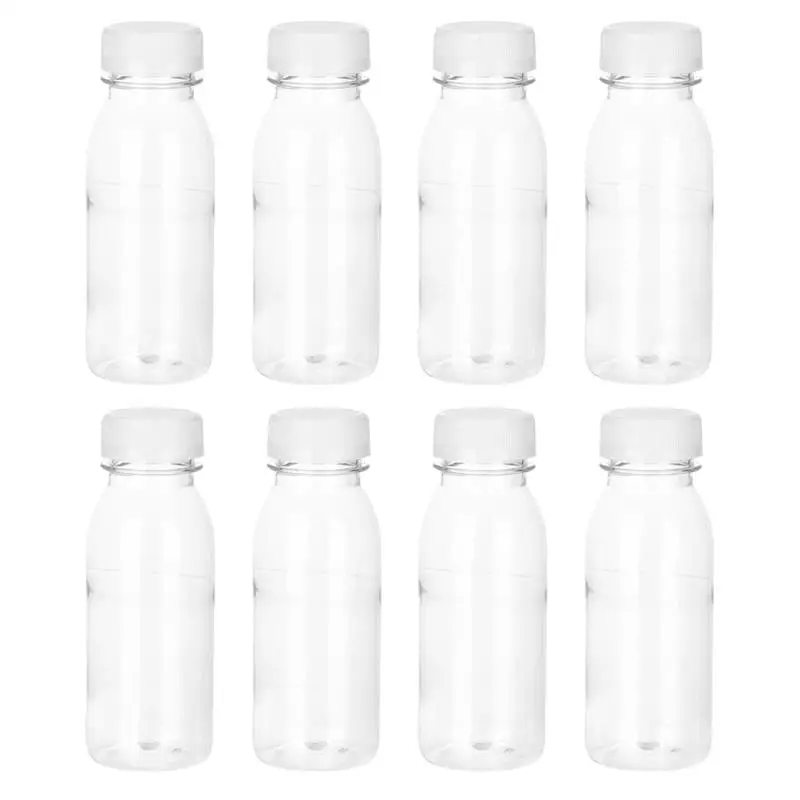 

8pcs Bottles Kids Lunch Bottle Birthday Party Favor Cold Beverage Jugs Clear Beverage Containers Portable Beverage Bottles