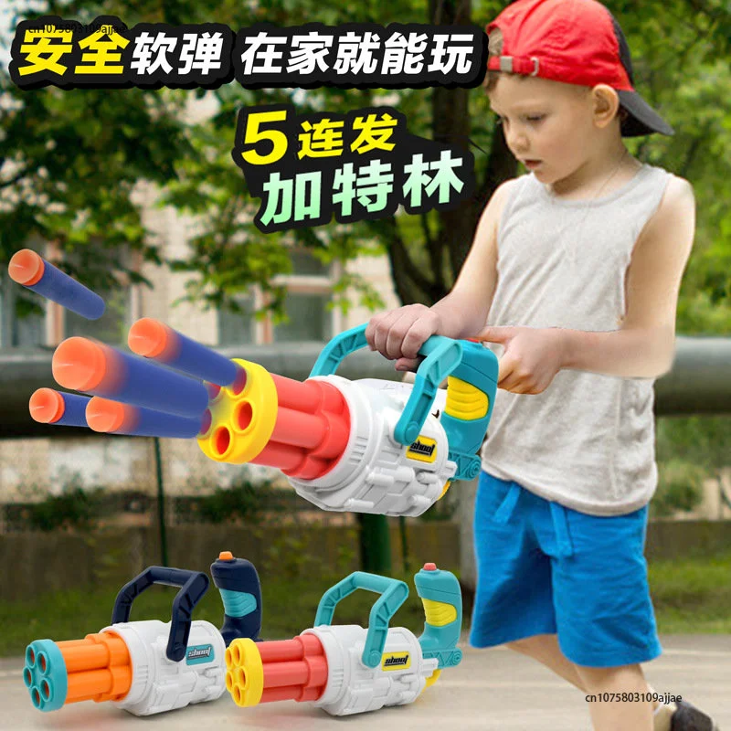 2023 New Five-Shot Gatling Soft-Bullet Gun Toy New Chicken-Eating Children'S Outdoor Toys Child Boy Suction Cup Toy Gun
2023 New Five-Shot Gatling Soft-Bullet Gun Toy New Chicken-Eating Children'S Outdoor Toys Child Boy Suction Cup Toy Gun