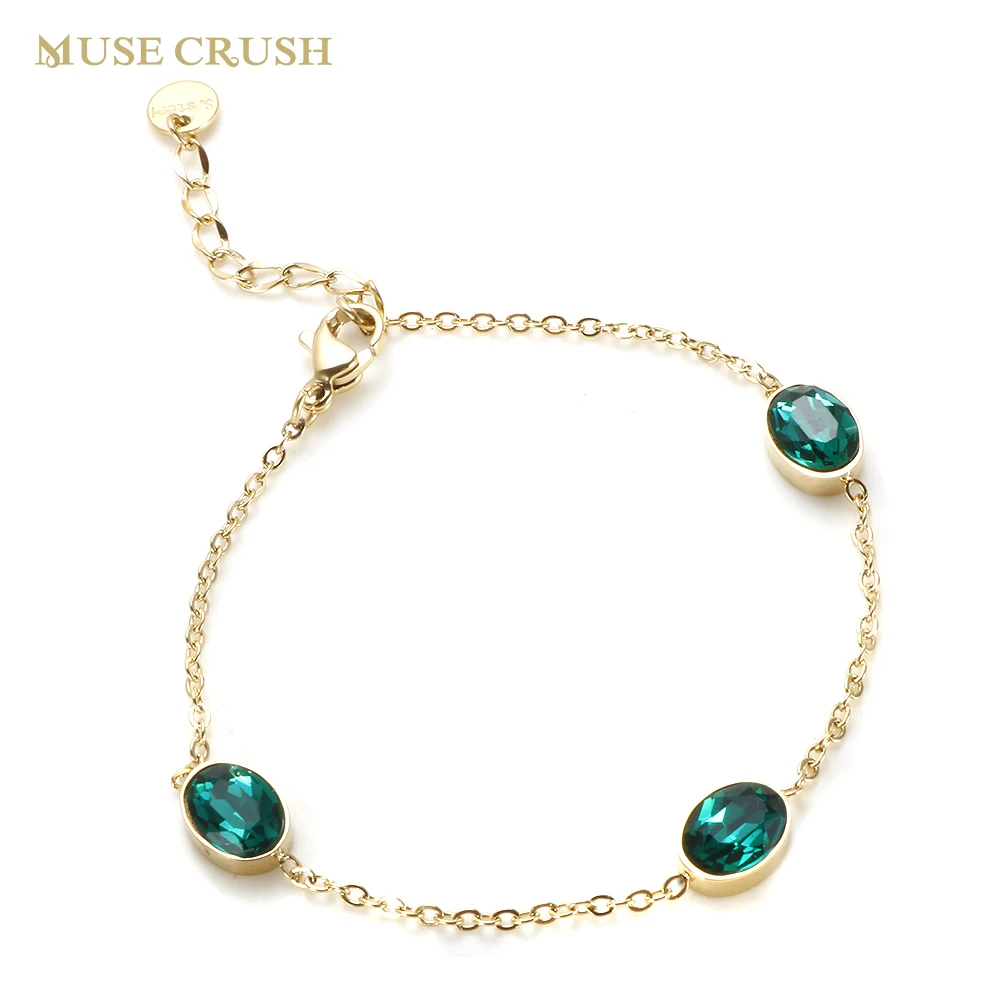 Vintage Zircon Bracelet Stainless Steel Geometric Oval Green Cubic Zirconia Chain Bracelets for Women Fashion Jewelry Accessory
Vintage Zircon Bracelet Stainless Steel Geometric Oval Green Cubic Zirconia Chain Bracelets for Women Fashion Jewelry Accessory