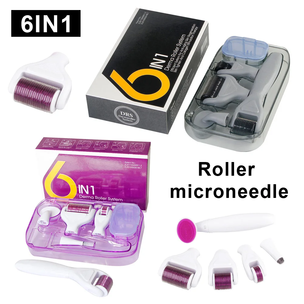 6 in 1 DRS Dermaroller Beard Roller Face Roller Derma Rolling System Microneedling Kit Dermaroller Kit For Scalp Hair Growth
6 in 1 DRS Dermaroller Beard Roller Face Roller Derma Rolling System Microneedling Kit Dermaroller Kit For Scalp Hair Growth