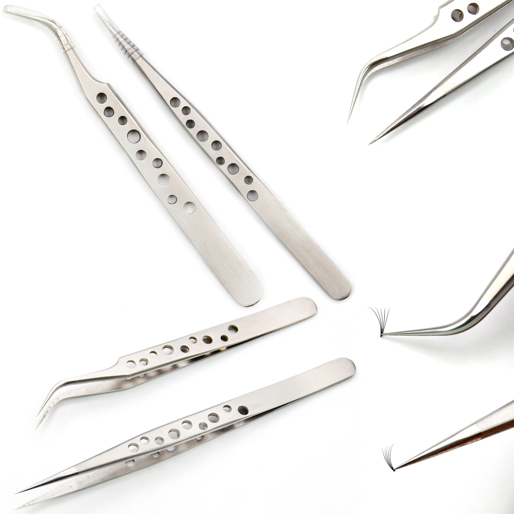 2pcs Eyelash Tweezer Makeup Profissional Eyelashes Tweezers Pinzas Accurate Lashes Pincet Stainless Tweezers Nail Tools 도구
2pcs Eyelash Tweezer Makeup Profissional Eyelashes Tweezers Pinzas Accurate Lashes Pincet Stainless Tweezers Nail Tools 도구