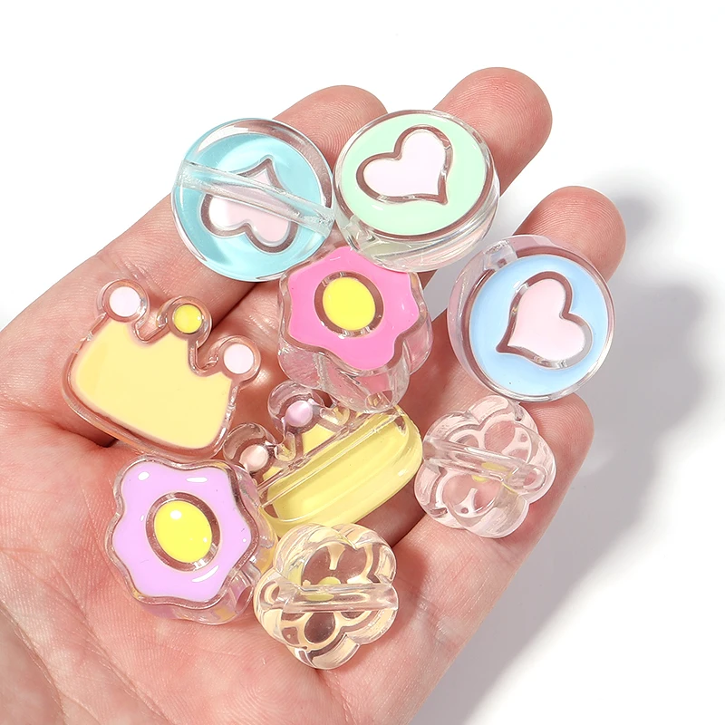 10pcs/Lot Enamel Cartoon Cat Love Heart Star Resin Beads Loose Beads Big Hole Beads for Jewelry Making DIY Hair Accessories
10pcs/Lot Enamel Cartoon Cat Love Heart Star Resin Beads Loose Beads Big Hole Beads for Jewelry Making DIY Hair Accessories