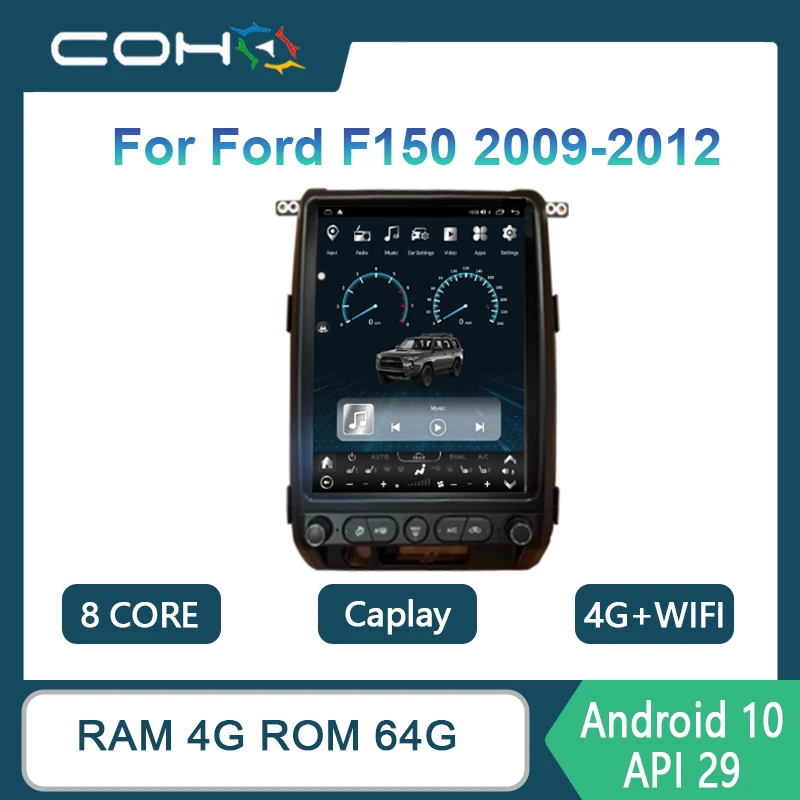 For Ford F150 2009-2012 Car Multimedia Player Radio 13inch Android 10.0 Octa Core 4G+64G 1200*1600 Resolution Video GPS
For Ford F150 2009-2012 Car Multimedia Player Radio 13inch Android 10.0 Octa Core 4G+64G 1200*1600 Resolution Video GPS