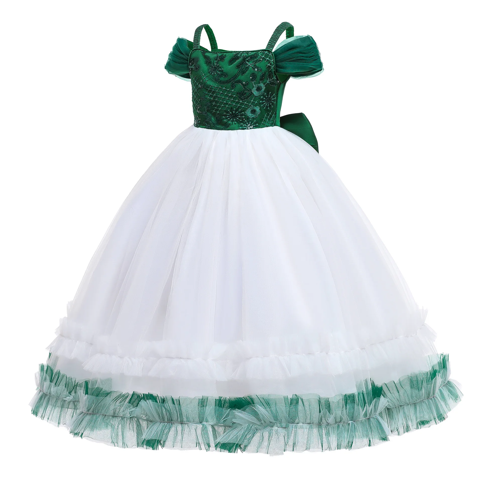 Green Cap Sleeves Flower Girls Dress Teenager Princess Wedding Party Kids Dresses for Girls Children Clothing 4-14 years
Green Cap Sleeves Flower Girls Dress Teenager Princess Wedding Party Kids Dresses for Girls Children Clothing 4-14 years