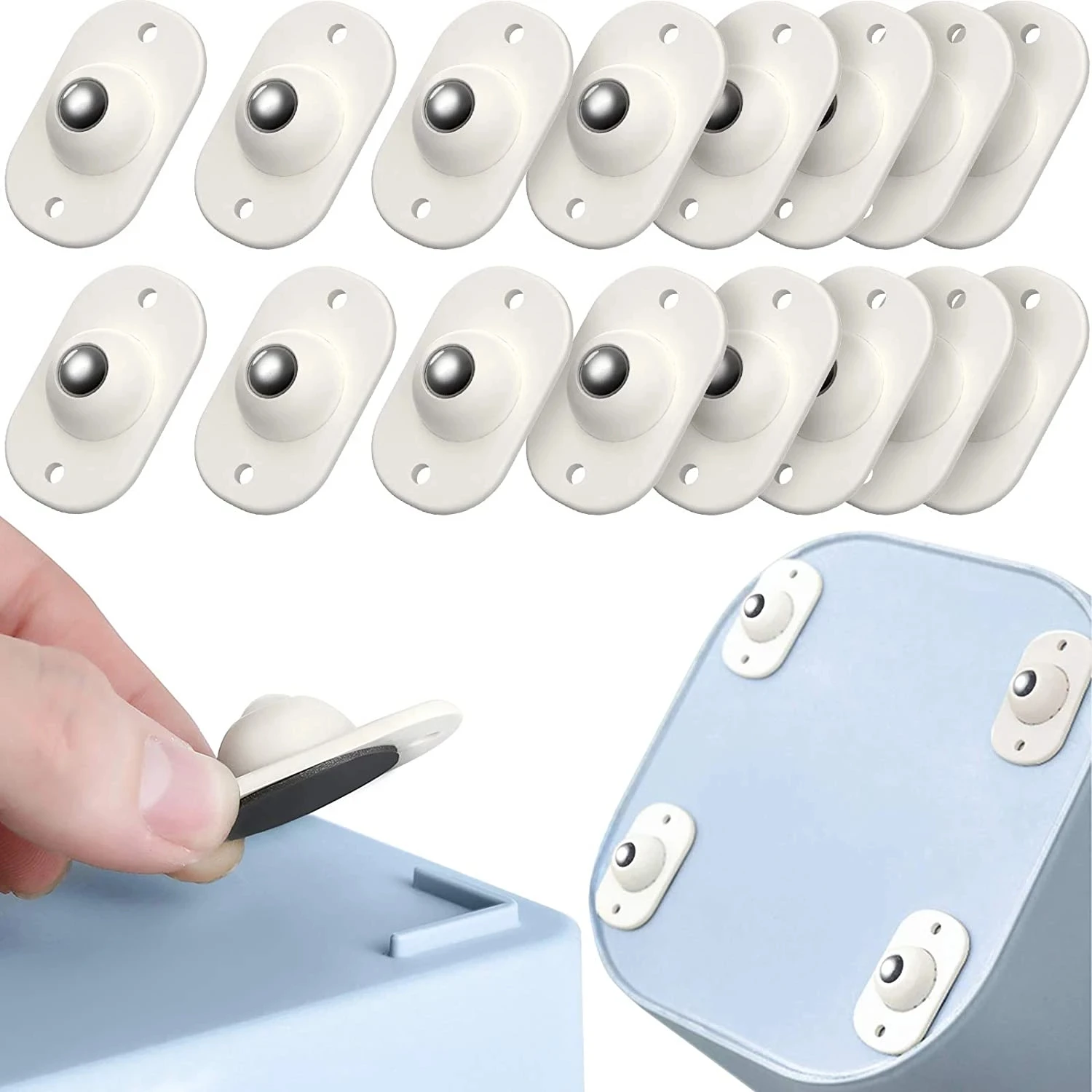 Self Adhesive Caster Wheels Stainless Steel 360 Degree Rotation Paste Swivel Wheels Sticky Pulley for Bins Storage Box Furniture
Self Adhesive Caster Wheels Stainless Steel 360 Degree Rotation Paste Swivel Wheels Sticky Pulley for Bins Storage Box Furniture