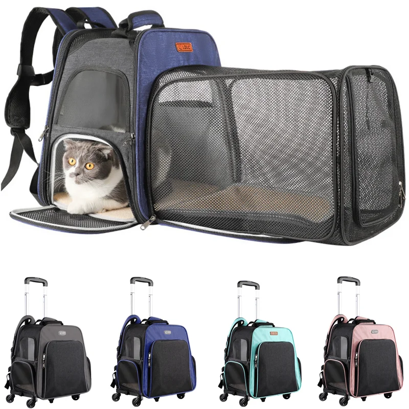 Pet Cat Carrier Bag Out Portable Cat Backpack Breathable Small Pet Carrier for Dog Cat Strollers With Wheel Travel Transport Bag
Pet Cat Carrier Bag Out Portable Cat Backpack Breathable Small Pet Carrier for Dog Cat Strollers With Wheel Travel Transport Bag