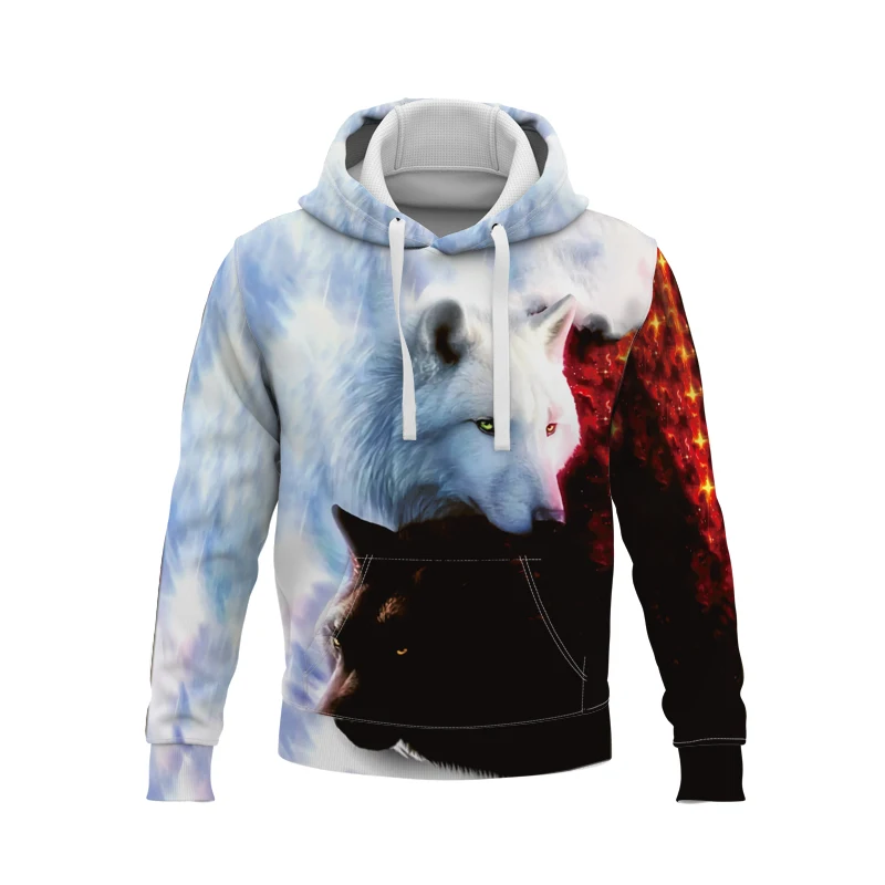 New Men's Hoodies Outdoor Sport Jogging Tops Street Fashion Hot Sale Women's Oversized Pullovers 3D Printed Wolf Animal Clothing 
New Men's Hoodies Outdoor Sport Jogging Tops Street Fashion Hot Sale Women's Oversized Pullovers 3D Printed Wolf Animal Clothing