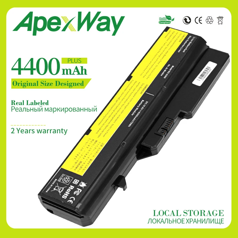 

Apexway 4400mAh G460 Laptop battery For Lenovo G470 V470 L09C6Y02 L09L6Y02 L09M6Y02 L09N6Y02 L09S6Y02 LO9L6Y02 LO9S6Y02 B570E