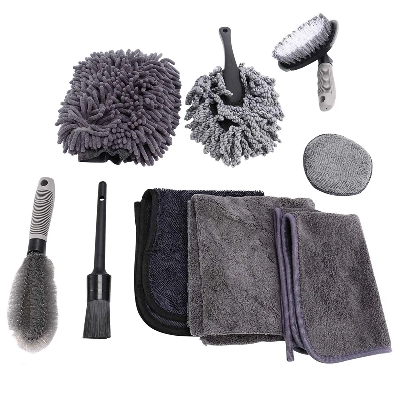 9Pcs Car Wash Cleaning Kits Auto Detailing Washing Tools Towels Blush Sponge Wash Glove Polish Care Applicator Pads
9Pcs Car Wash Cleaning Kits Auto Detailing Washing Tools Towels Blush Sponge Wash Glove Polish Care Applicator Pads