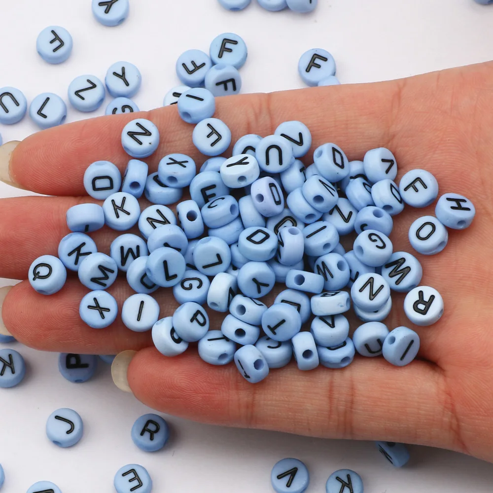 New 4x7mm 100-500pcs Acrylic Beads Black Letter Blue Flat Round Loose Beads For Jewelry Making Diy Bracelet Necklace Accessories
New 4x7mm 100-500pcs Acrylic Beads Black Letter Blue Flat Round Loose Beads For Jewelry Making Diy Bracelet Necklace Accessories