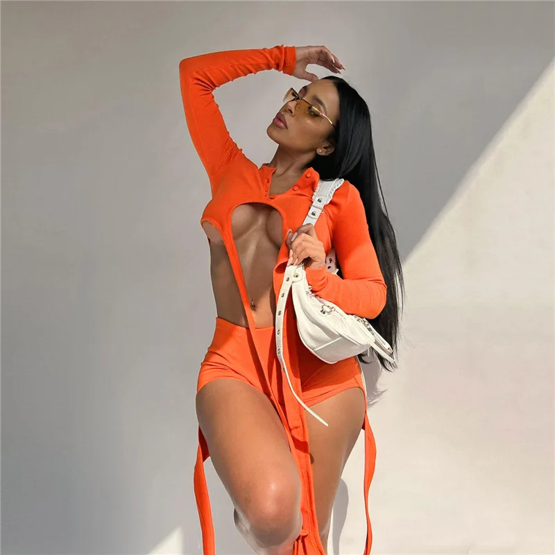 Sexy Women Pants Two Piece Set Full Sleeve Cut Out Shirt + Short Pants Sportsuit Tracksuit Streetwear Matching Suit Outfit
Sexy Women Pants Two Piece Set Full Sleeve Cut Out Shirt + Short Pants Sportsuit Tracksuit Streetwear Matching Suit Outfit