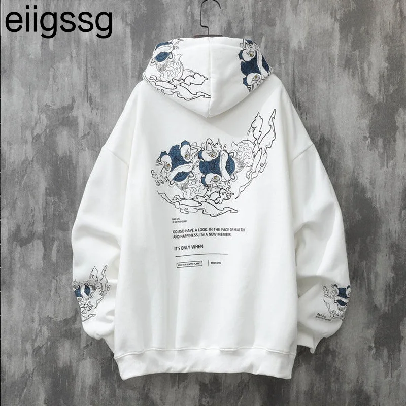 Осень/Зима 2021, мужской повседневный модный топ в китайском стиле с зернистой текстурой, новая свободная Мужская толстовка в стиле Харадзюку 
Осень/Зима 2021, мужской повседневный модный топ в китайском стиле с зернистой текстурой, новая свободная Мужская толстовка в стиле Харадзюку