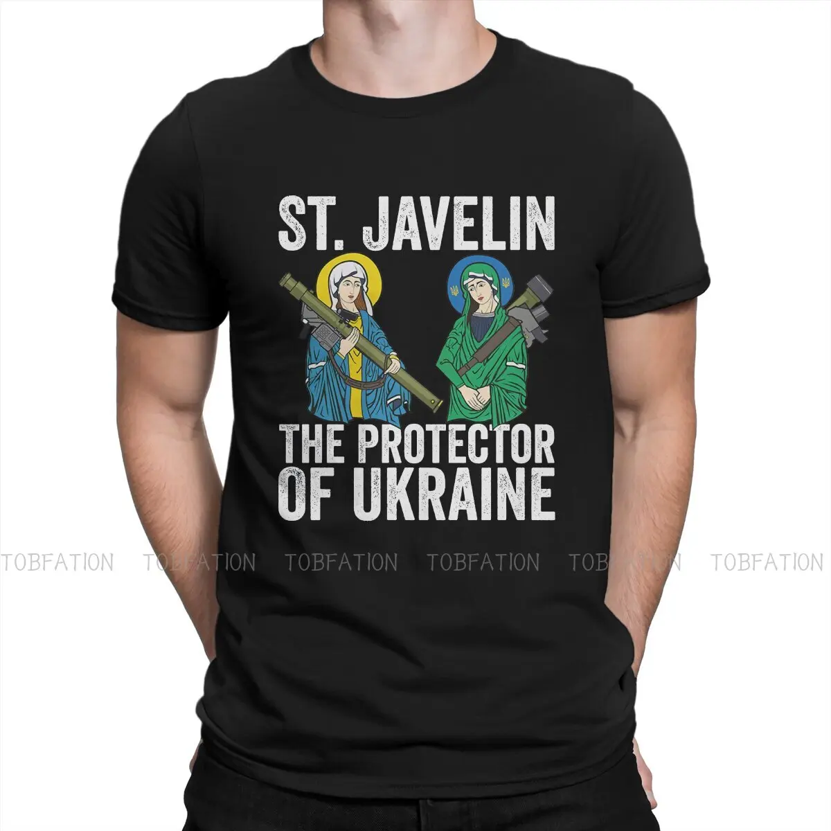 St Javelin Cool Newest TShirts The Protector of Ukraine Men Harajuku Fabric Tops T Shirt Round Neck Oversized
St Javelin Cool Newest TShirts The Protector of Ukraine Men Harajuku Fabric Tops T Shirt Round Neck Oversized