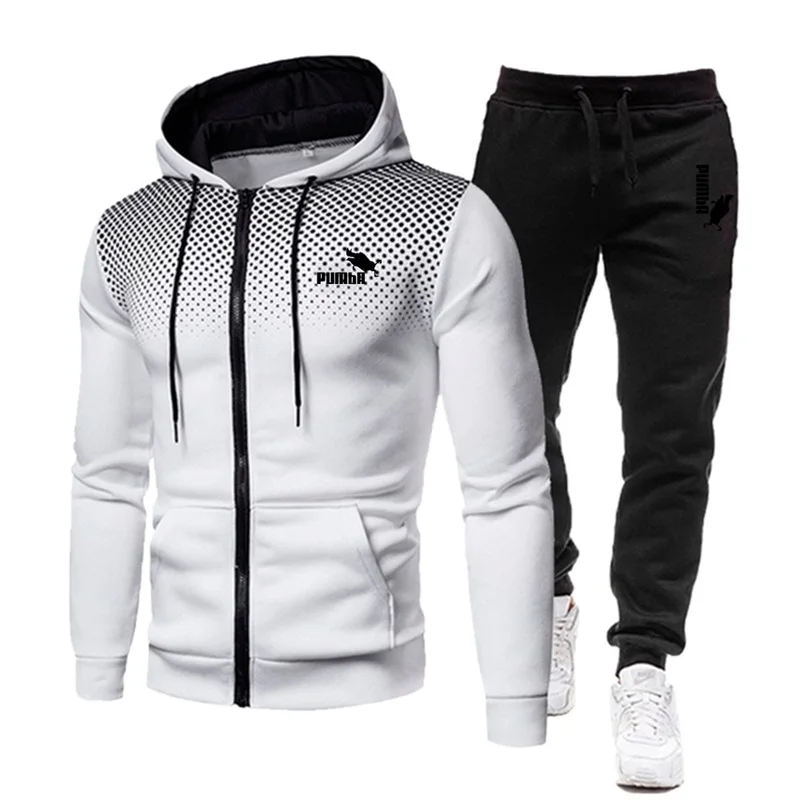 2023 Autumn Winter Men New Brand Sports Printed Hoodie Sets Male Luxury Fleece Zip Casual Designer Sportswear Suits
2023 Autumn Winter Men New Brand Sports Printed Hoodie Sets Male Luxury Fleece Zip Casual Designer Sportswear Suits