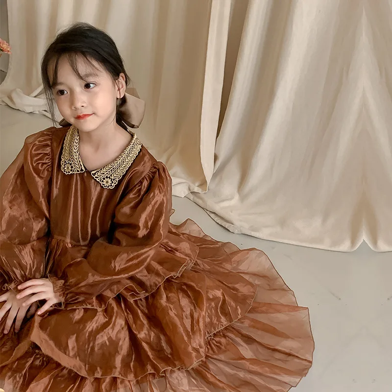 2022 Autumn New Girls Solid Dress Korean Princess Dress Girl Dress Green Coffee Knee-Length Girl Dress Children Dress
2022 Autumn New Girls Solid Dress Korean Princess Dress Girl Dress Green Coffee Knee-Length Girl Dress Children Dress