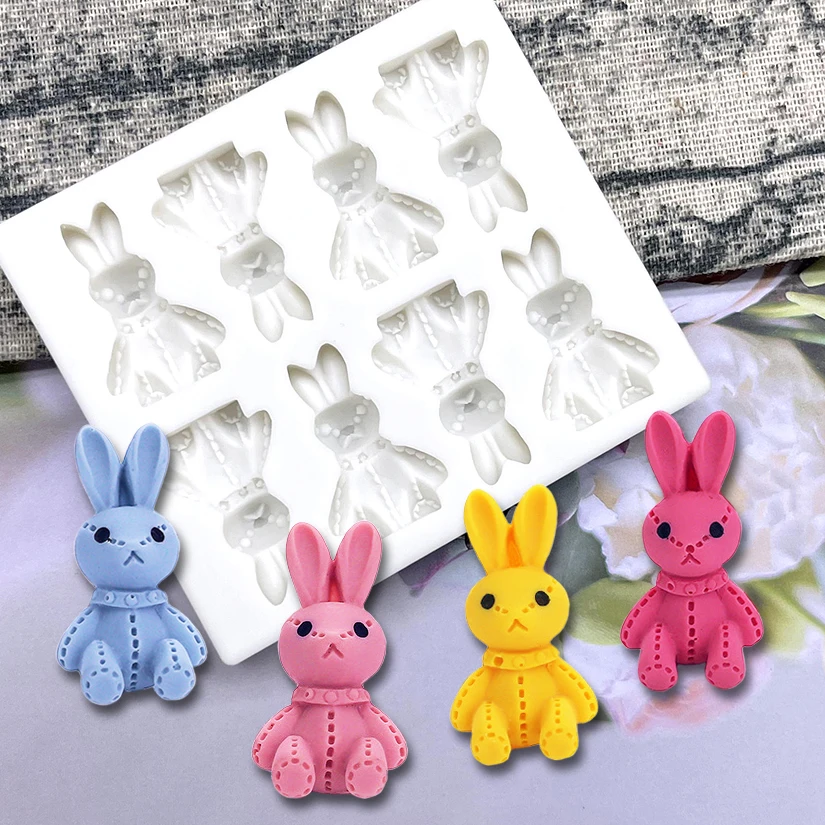 Пасхальный кролик, силиконовая форма для выпечки торта, сахарное ремесло, шоколадный кекс, инструменты из смолы, инструменты для украшения помадки 
Пасхальный кролик, силиконовая форма для выпечки торта, сахарное ремесло, шоколадный кекс, инструменты из смолы, инструменты для украшения помадки