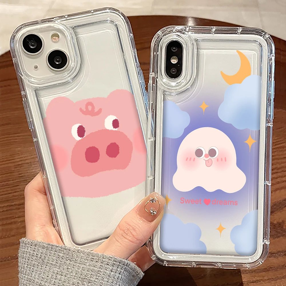 Cartoon Pig Transparent Phone Case for iPhone 11 14 13 12 ProMax mini 7 8 SE 2022 Plus Shockproof Cover for iPhone XR XS Max
Cartoon Pig Transparent Phone Case for iPhone 11 14 13 12 ProMax mini 7 8 SE 2022 Plus Shockproof Cover for iPhone XR XS Max