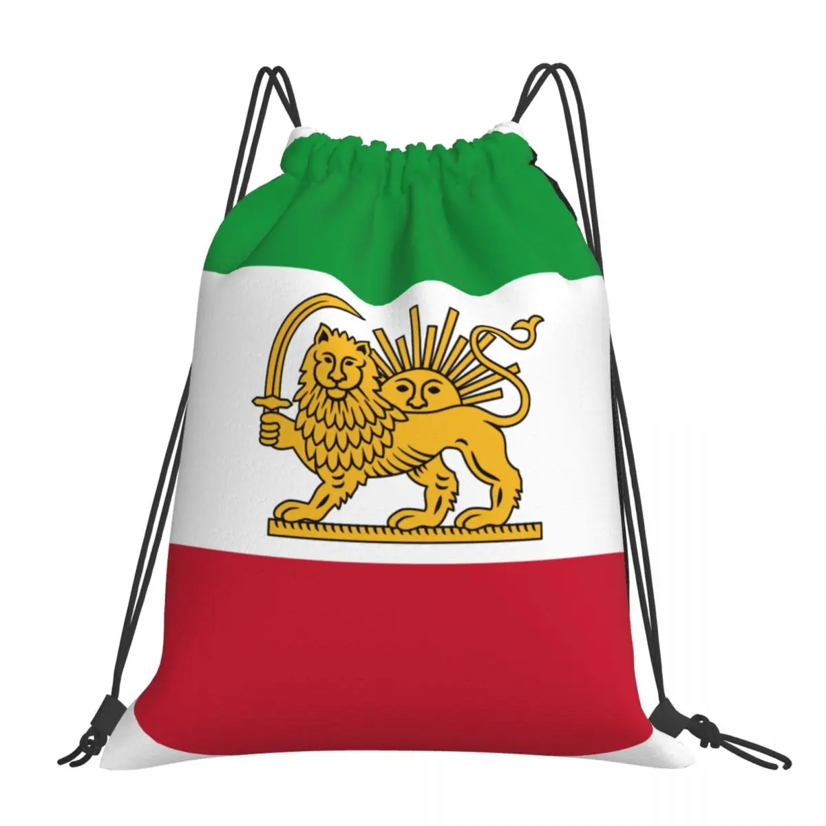 Women Shoulder Bags Drawstring Purse Adjustable Strap Fashion Outdoor Backpacks Variant Flag Of Iran With Lion And Sun Emblem
Women Shoulder Bags Drawstring Purse Adjustable Strap Fashion Outdoor Backpacks Variant Flag Of Iran With Lion And Sun Emblem