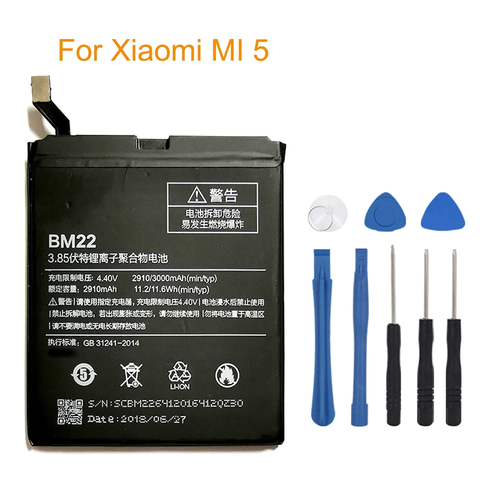 OHD Original Replacement Battery BM22 For Xiaomi MI 5 Mi 4C Mi 6 Mi 5X Redmi Note 5A 5A Pro High Capacity Batteries 2910mAh
OHD Original Replacement Battery BM22 For Xiaomi MI 5 Mi 4C Mi 6 Mi 5X Redmi Note 5A 5A Pro High Capacity Batteries 2910mAh
