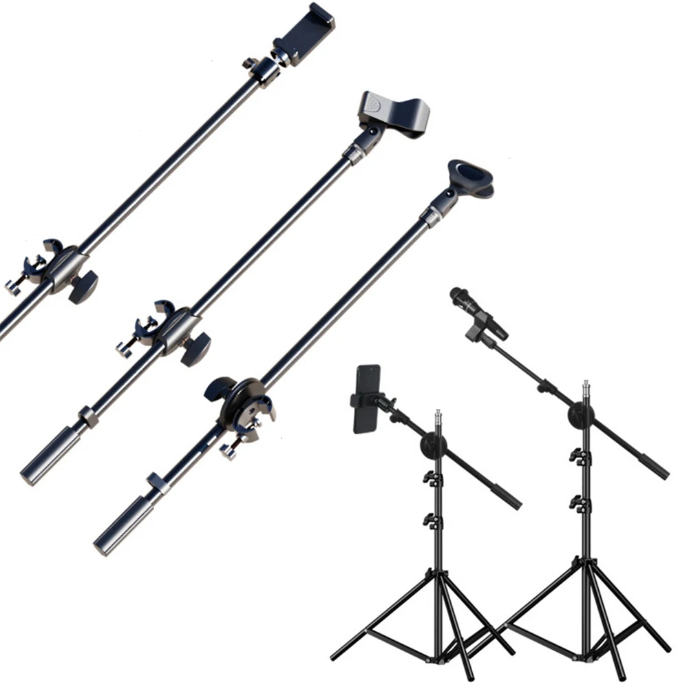 2023 New 55CM Rotating Microphone Stand Crossbar Boom Arms Mic Clip Phone Holder Extension Bracket Designed With 3/8 Thread
2023 New 55CM Rotating Microphone Stand Crossbar Boom Arms Mic Clip Phone Holder Extension Bracket Designed With 3/8 Thread