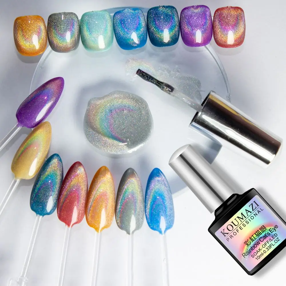 Fashion Rainbow Shiny Liquid Nail Art Tools Phototherapy UV Gel Cat Eye Nail Glue Laser Nail Polish Aurora Nail Varnish
Fashion Rainbow Shiny Liquid Nail Art Tools Phototherapy UV Gel Cat Eye Nail Glue Laser Nail Polish Aurora Nail Varnish