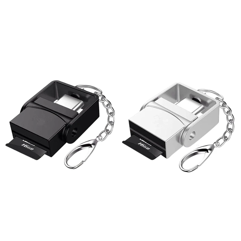2 Pcs 2 In 1 USB 3.1 Type C Usb-C Tf Otg Card Reader For Samsung Galaxy S9 Type-C Phone Otg Card Reader, Black & Silver
2 Pcs 2 In 1 USB 3.1 Type C Usb-C Tf Otg Card Reader For Samsung Galaxy S9 Type-C Phone Otg Card Reader, Black & Silver