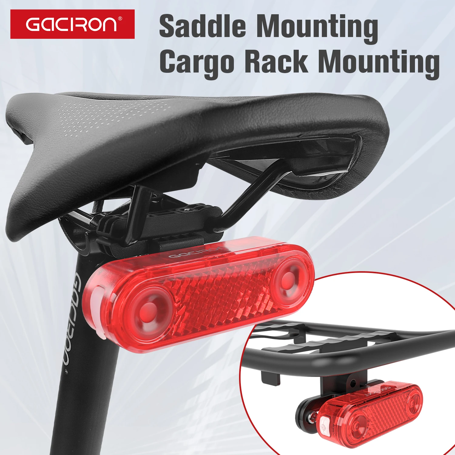 Умный задний фонарь для велосипеда Gaciron, подседельная стойка, стойка для груза, подвесная стойка, задний фонарь для велосипеда, USB-зарядка, водонепроницаемая лампа
Умный задний фонарь для велосипеда Gaciron, подседельная стойка, стойка для груза, подвесная стойка, задний фонарь для велосипеда, USB-зарядка, водонепроницаемая лампа