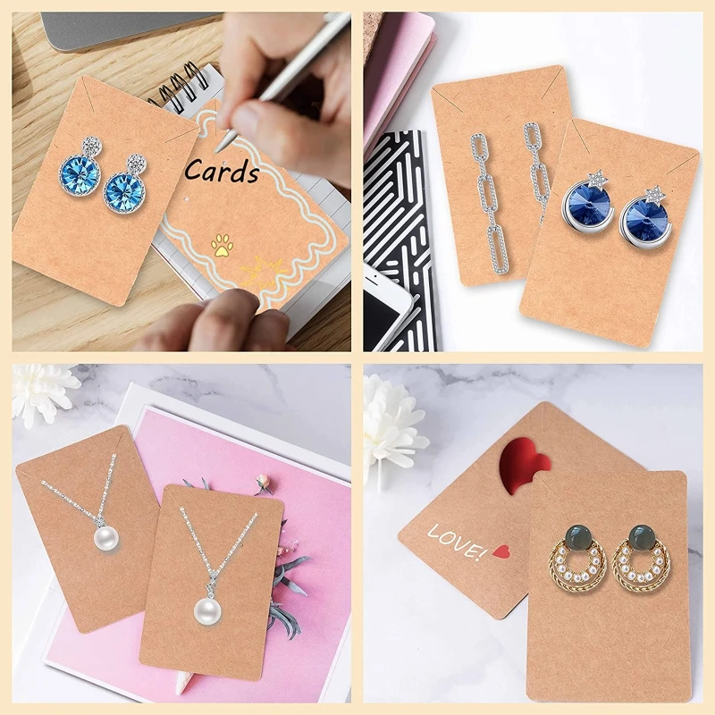 28TF Kraft Paper Earring Necklace Display Card Holder Earring Holder Card Necklace
28TF Kraft Paper Earring Necklace Display Card Holder Earring Holder Card Necklace