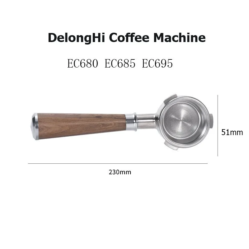 Бездонный портафильтр 51 мм для Delonghi Dedica EC680 EC685 EC695
Бездонный портафильтр 51 мм для Delonghi Dedica EC680 EC685 EC695