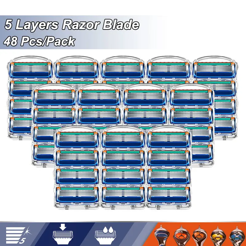5 Layer Razor Blades Replaceable Heads Fit 5 Proglide Proshield Straight Shaving Blades For Shaver Value Refills
5 Layer Razor Blades Replaceable Heads Fit 5 Proglide Proshield Straight Shaving Blades For Shaver Value Refills