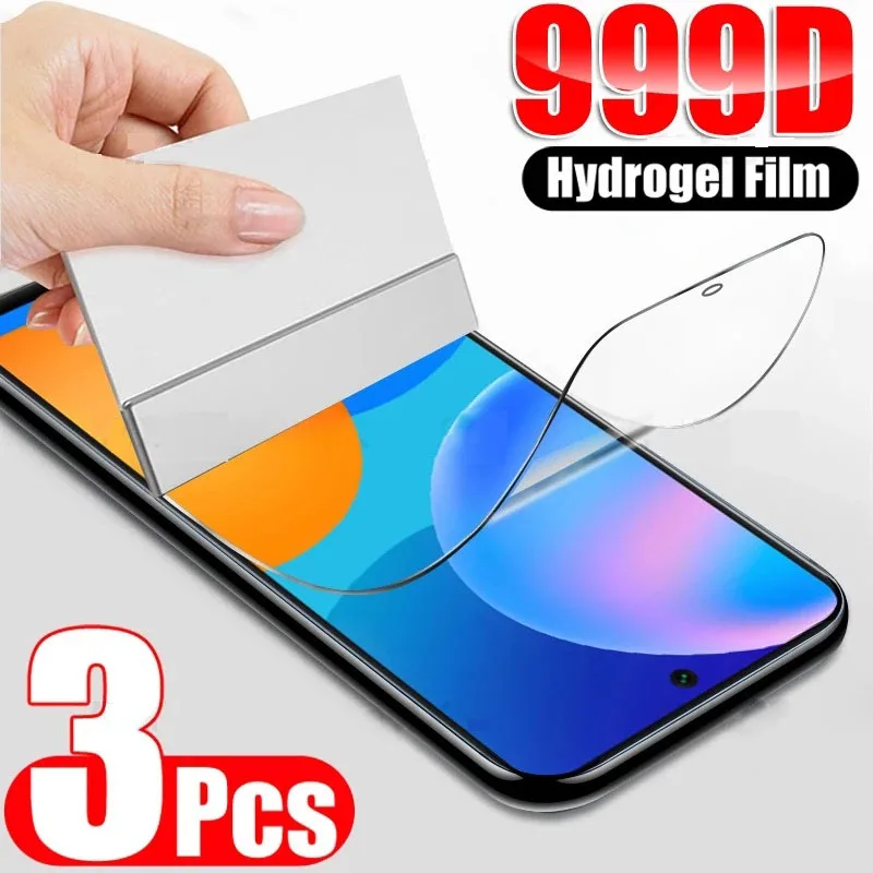 

3PCS Hydrogel Film For Huawei P50 P60 Pro P40 P30 P20 Pro Plus P10 P9 lite E Film Phone Screen Protector Protective film