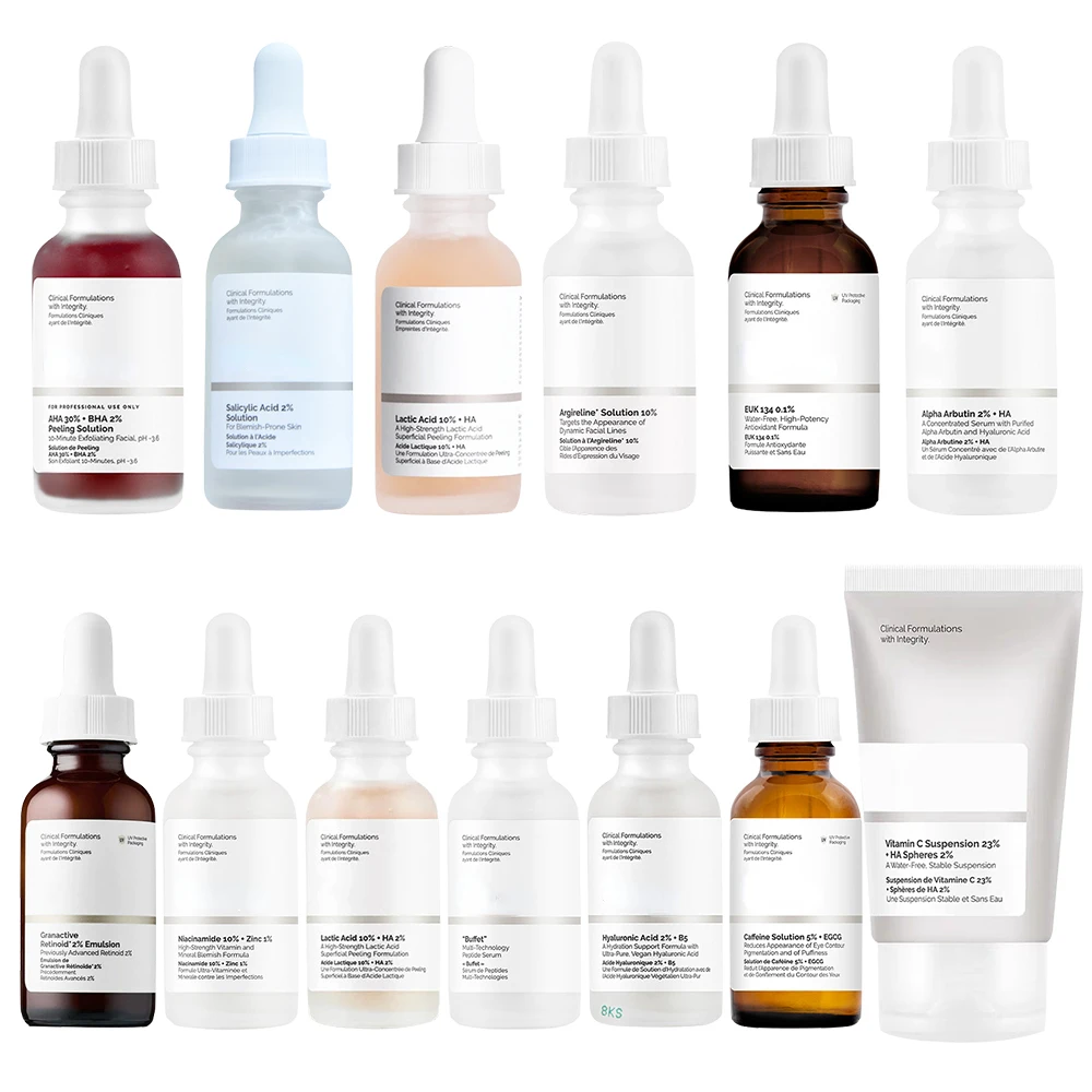 AHA 30% + BHA 2% пилинг-раствор Niacinamide Гиалуроновая кислота В5 Альфа арбутин буфет
