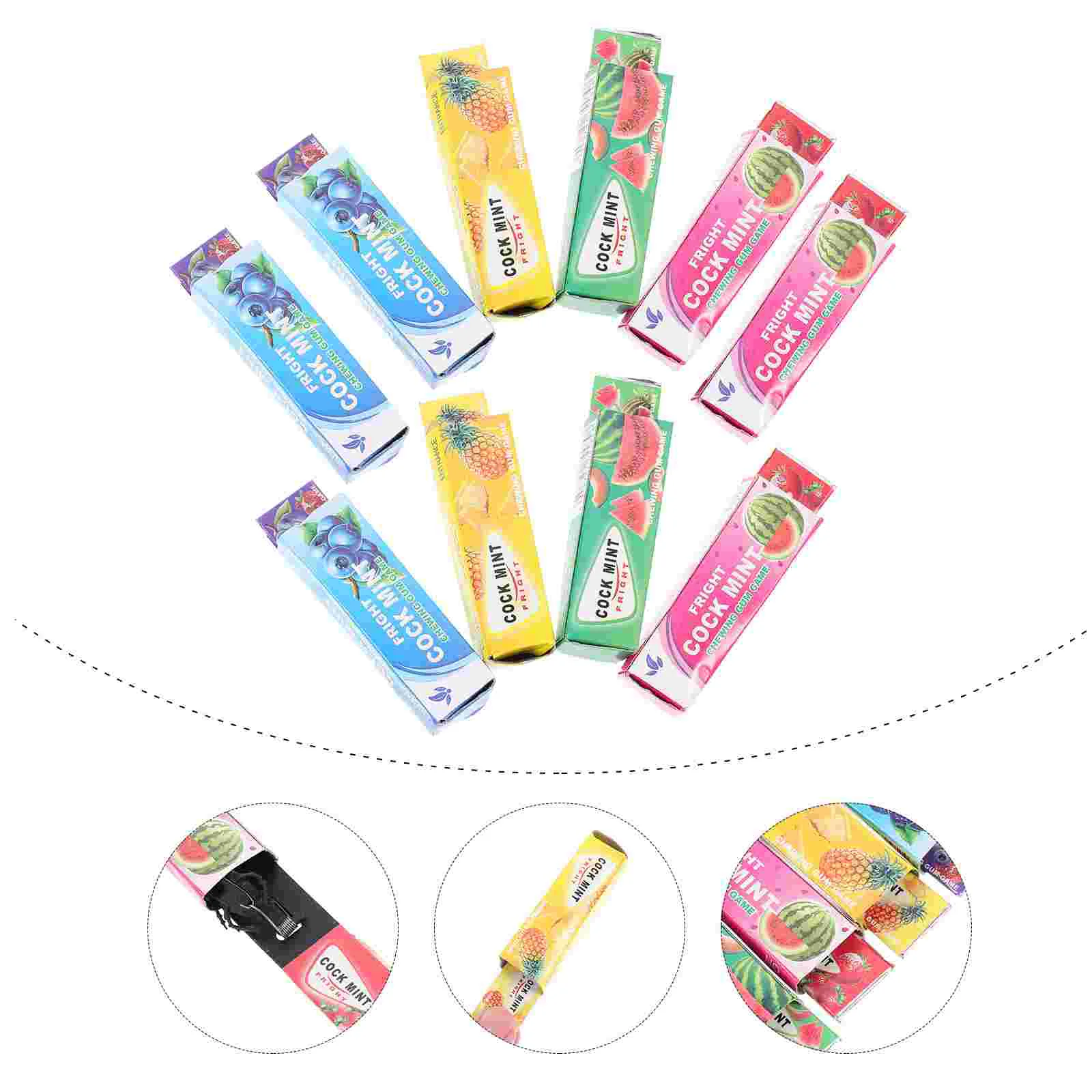 10pcs Chewing Gum Prank Prop Halloween Joke Prop Funny Chewing Gum Toy (Random Style) Shocker Electro
10pcs Chewing Gum Prank Prop Halloween Joke Prop Funny Chewing Gum Toy (Random Style) Shocker Electro