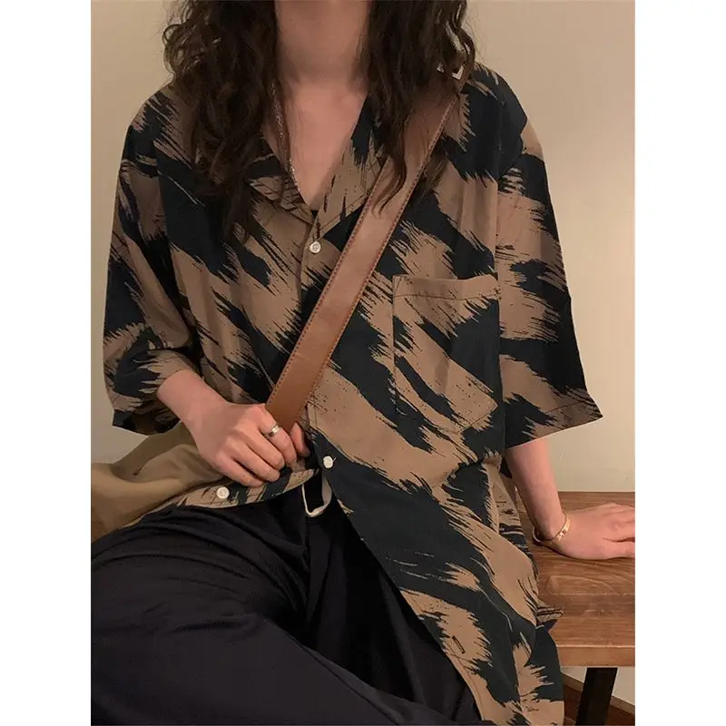 Shirts Women Personality Print Design Stylish Ulzzang Harajuku Tops Streetwear Loose Pockets Creativity Colleges All-match 2023
Shirts Women Personality Print Design Stylish Ulzzang Harajuku Tops Streetwear Loose Pockets Creativity Colleges All-match 2023