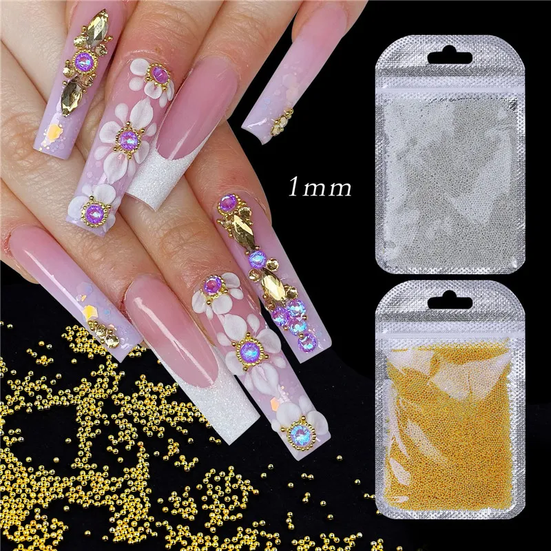 1Bag Gold Silver Nail Charms 0.8/1mm Micro Steel Ball Nail Parts Nail Art Accessories Glitter Strass Manicure Tool Nail Decor#12
1Bag Gold Silver Nail Charms 0.8/1mm Micro Steel Ball Nail Parts Nail Art Accessories Glitter Strass Manicure Tool Nail Decor#12
