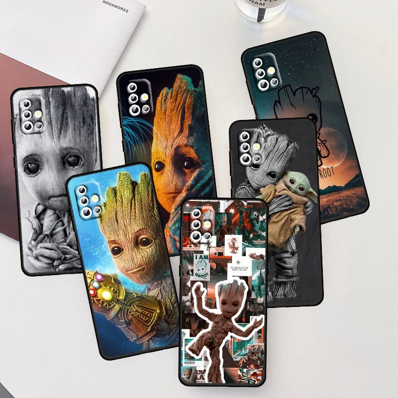 Marvel Groot Cute For Samsung Galaxy A04 A04E A42 A12 A02S A91 A81 A71 A51 A41 A31 A21 A01 Silicone Black Phone Case Coque Capa
Marvel Groot Cute For Samsung Galaxy A04 A04E A42 A12 A02S A91 A81 A71 A51 A41 A31 A21 A01 Silicone Black Phone Case Coque Capa