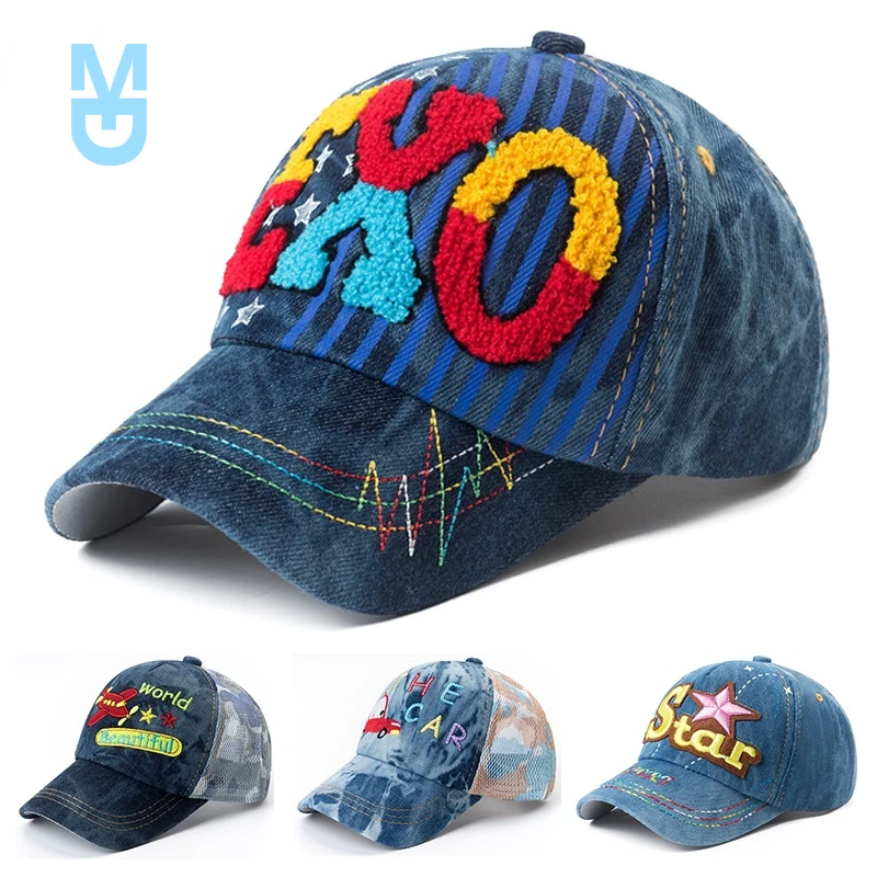 New Baby Baseball Caps Letter Printed Kids Snapback Hip Hop Cap Cartoon Pattern Hat Children Boys Girls Summer Sun Mesh Hats Den
New Baby Baseball Caps Letter Printed Kids Snapback Hip Hop Cap Cartoon Pattern Hat Children Boys Girls Summer Sun Mesh Hats Den