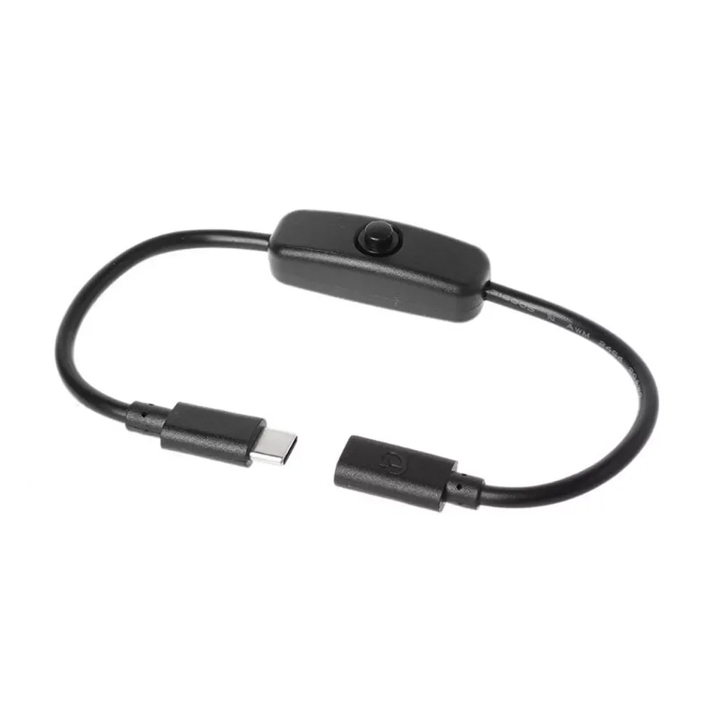 Type-C Male to Female USB-C Extension Cable Switch for Raspberry Pi 4 for Android Electrical Power Supply
Type-C Male to Female USB-C Extension Cable Switch for Raspberry Pi 4 for Android Electrical Power Supply