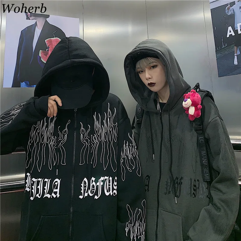Woherb Sweatshirt Women Oversized Jackets Fall 2022 Woman Clothes Harajuku BF Flame Print Tops Hoodie Korean Hooded Hoodies
Woherb Sweatshirt Women Oversized Jackets Fall 2022 Woman Clothes Harajuku BF Flame Print Tops Hoodie Korean Hooded Hoodies